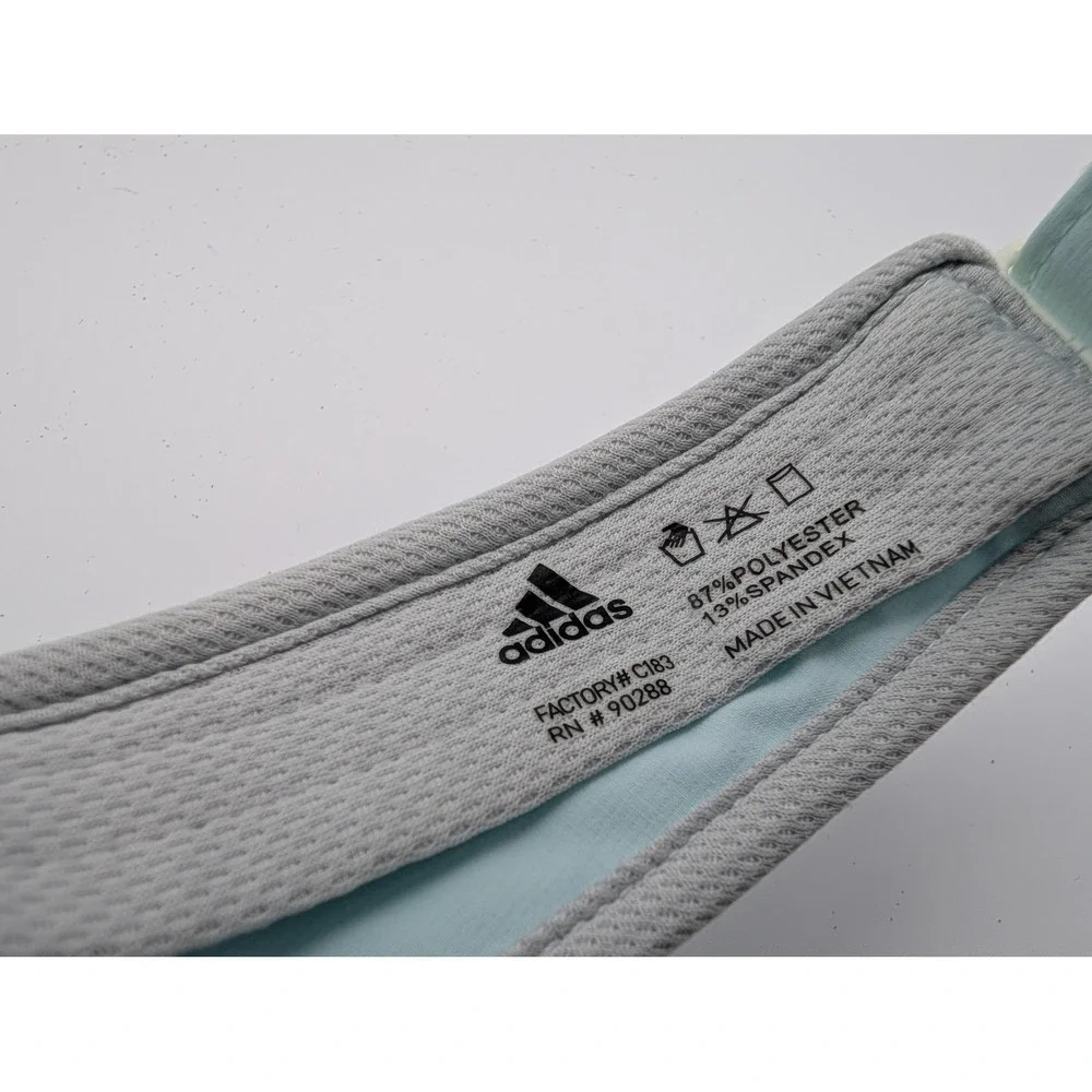 Adidas Aeroready Women Light Blue Grey Athletic Golf Tennis Running Visor Hat